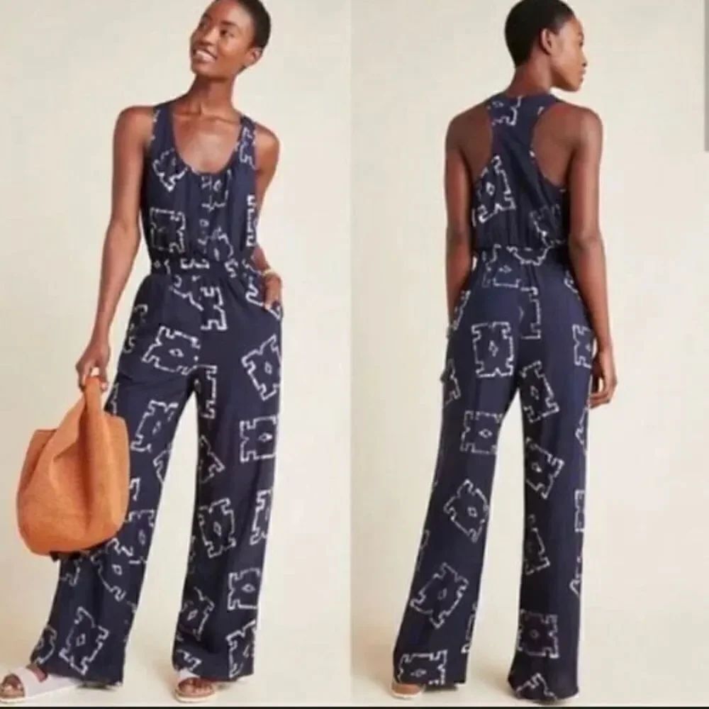Anthropologie - The Odell’s Phaedra Wide-Leg Jumpsuit size M